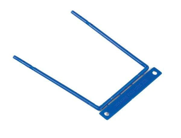 Archyvinės įsegėlės FORPUS, plastikinės su metalu, (pak. -100 vnt.), mėlynos
