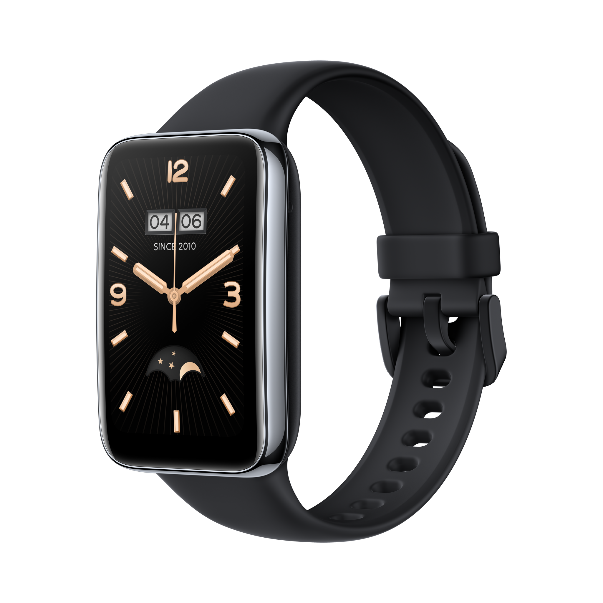 Išmanioji apyrankė Xiaomi Smart Band 7 Pro, Grafito juodos spalvos korpusas ir juodos spalvos apyrankė