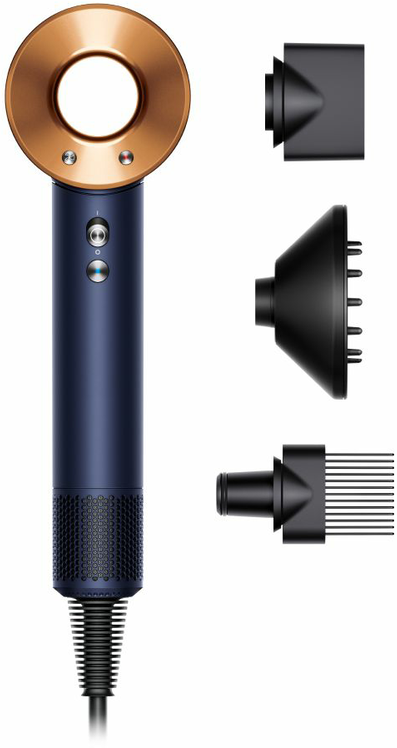 Plaukų džiovintuvas Dyson Supersonic HD07 Curly + Coily, Mėlynos ir vario spalvos