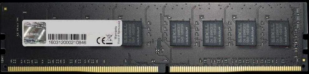 RAM G.Skill | Vertė | 8 GB | DDR4 | 2400 MHz | PC/serveris | Registracijos Nr. | ECC Nr