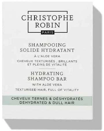 Švelniai valomasis šampūnas plaukams ir kūnui Christophe Robin Hydrating Šampūnas Bar Su Aloe Vera 100g