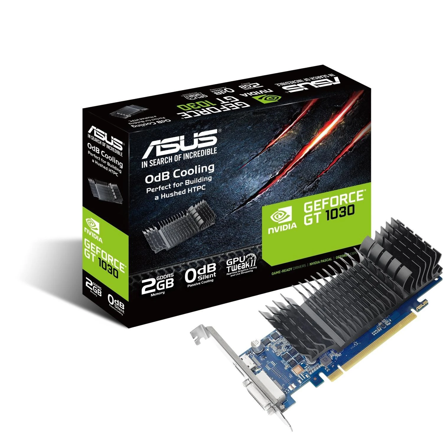 Vaizdo plokštė ASUS GeForce GT 1030 2 GB, GDDR5