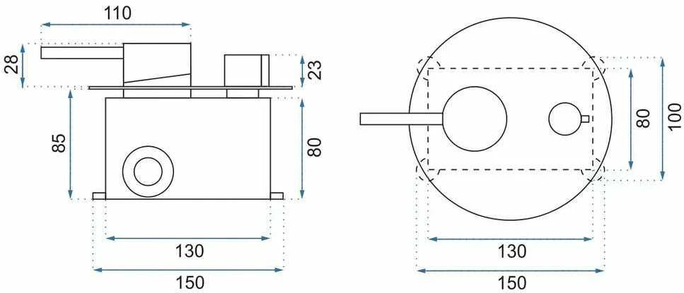 DUŠO MAIŠYTUVAS „REA LUNGO MILER THERMOSTAT + BOX" AUKSO