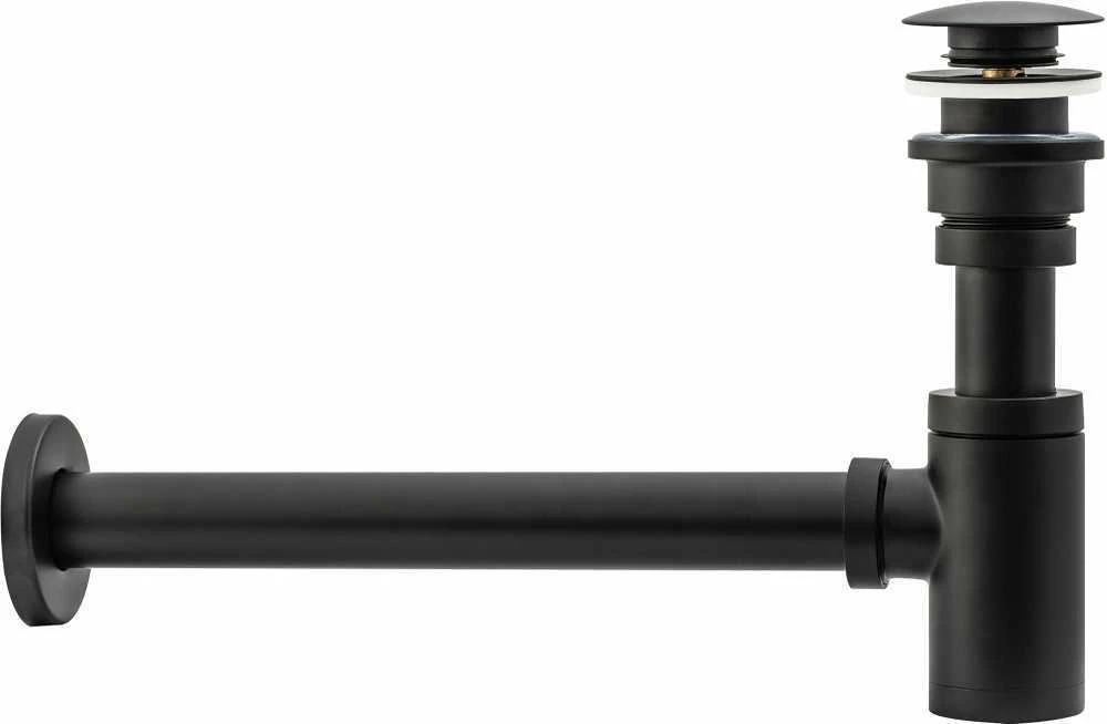 Rea praustuvo sifonas Universalus Click-Clack Juodas Matte