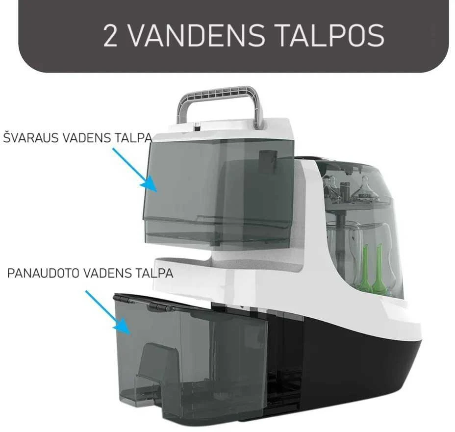 BABY BREZZA BUTELIUKŲ PLOVYKLA WASHER PRO SU STERILIZAVIMO IR DŽIOVINIMO FUNKCIJA