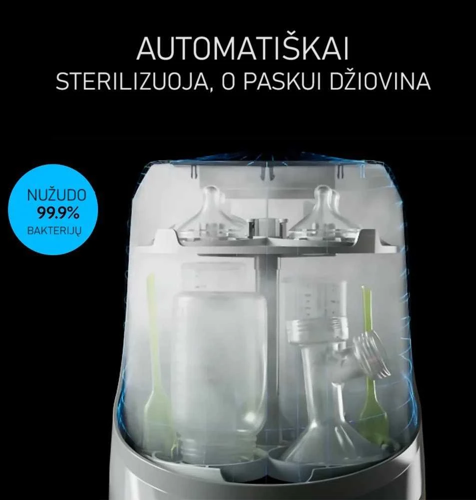 BABY BREZZA BUTELIUKŲ PLOVYKLA WASHER PRO SU STERILIZAVIMO IR DŽIOVINIMO FUNKCIJA