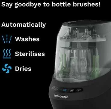 Baby Brezza Bottle Washer Pro buteliukų plovimo įrenginys (juodas)