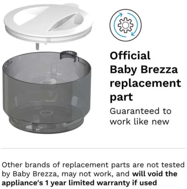 BABY BREZZA PRO ADVANCE PIENO MILTELIŲ TALPA SU DANGČIU, Baltas