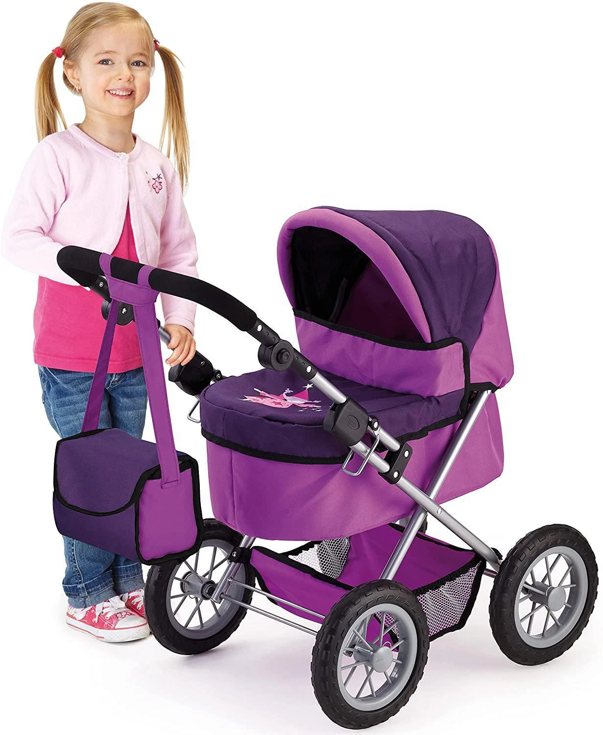 BAYER DESIGN LĖLIŲ VEŽIMĖLIS TRENDY, PURPLE