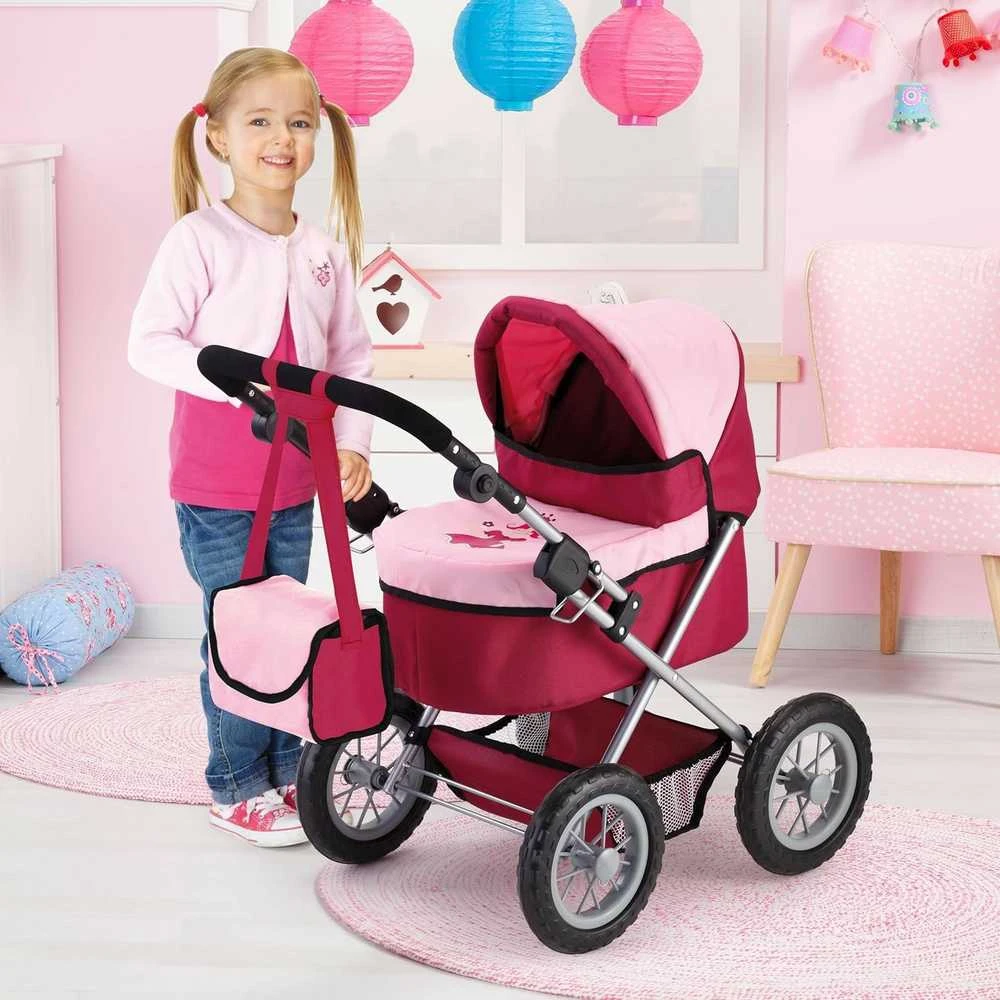 BAYER DESIGN LĖLIŲ VEŽIMĖLIS TRENDY, Rožinis