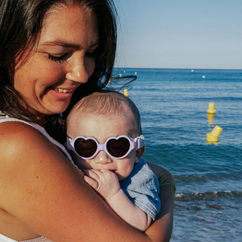 BEABA AKINIAI NUO SAULĖS KŪDIKIUI, 0-9 MĖN, BABY HEART LILACC