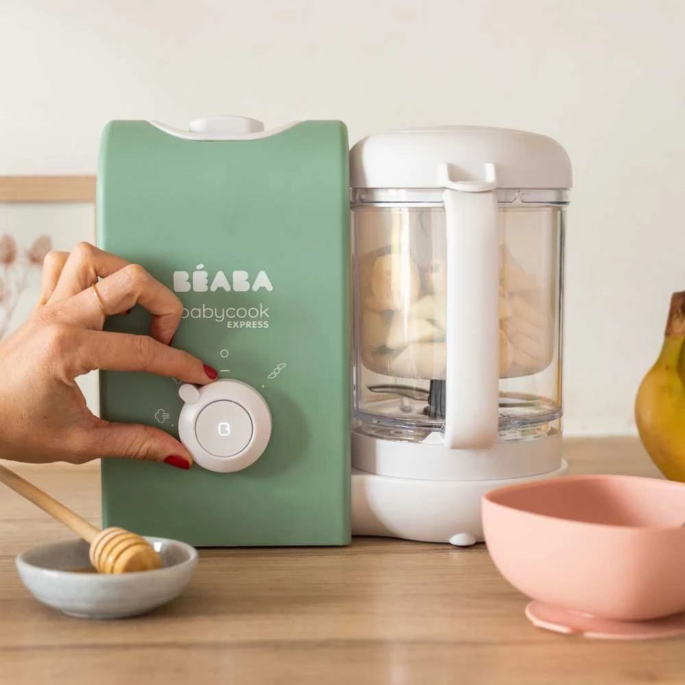 Trintuvas - garintuvas BEABA BABYCOOK EXPRESS BALTIC, Žalios spalvos