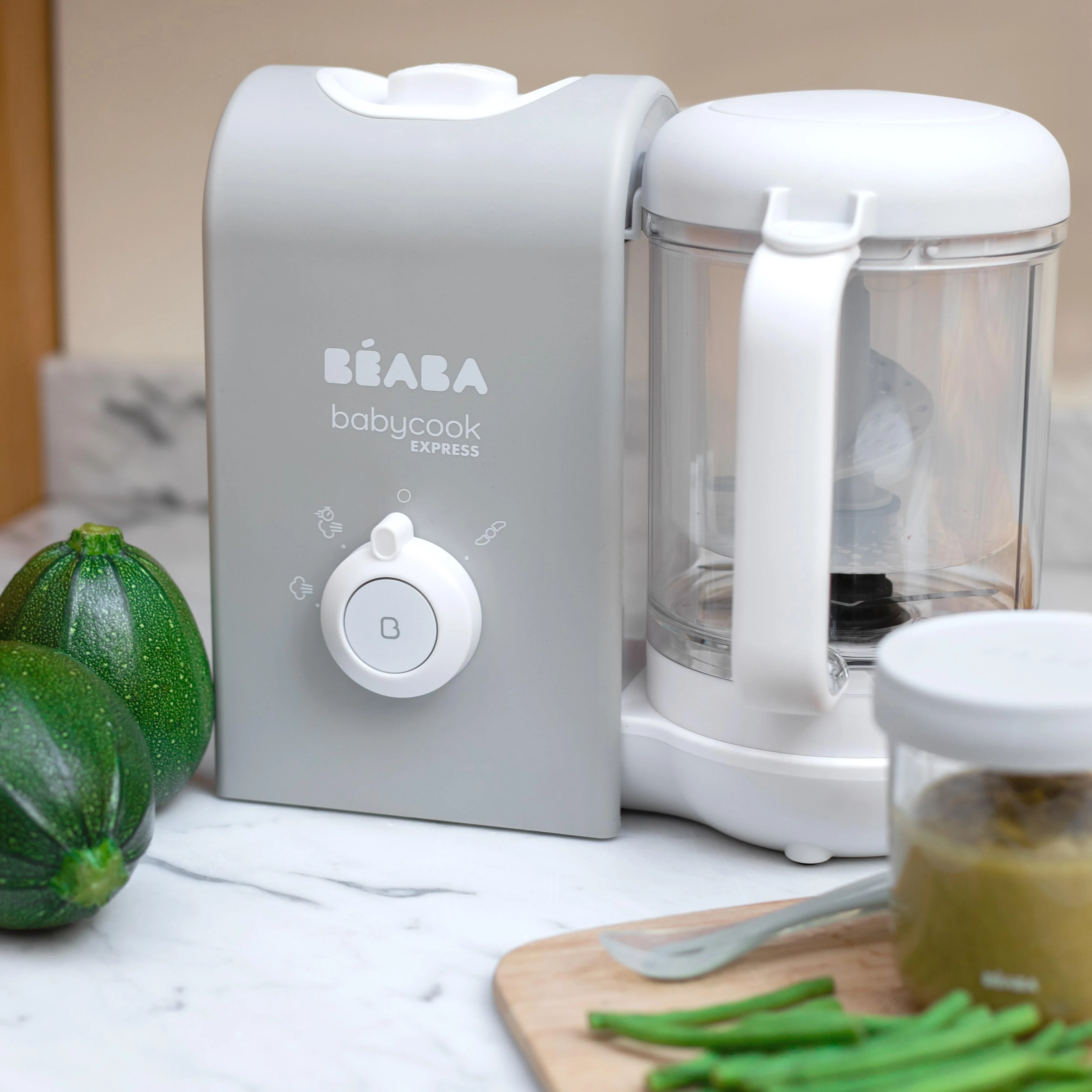 Beaba Babycook Express trintuvas-garintuvas, pilkas (Velvet pilkas)