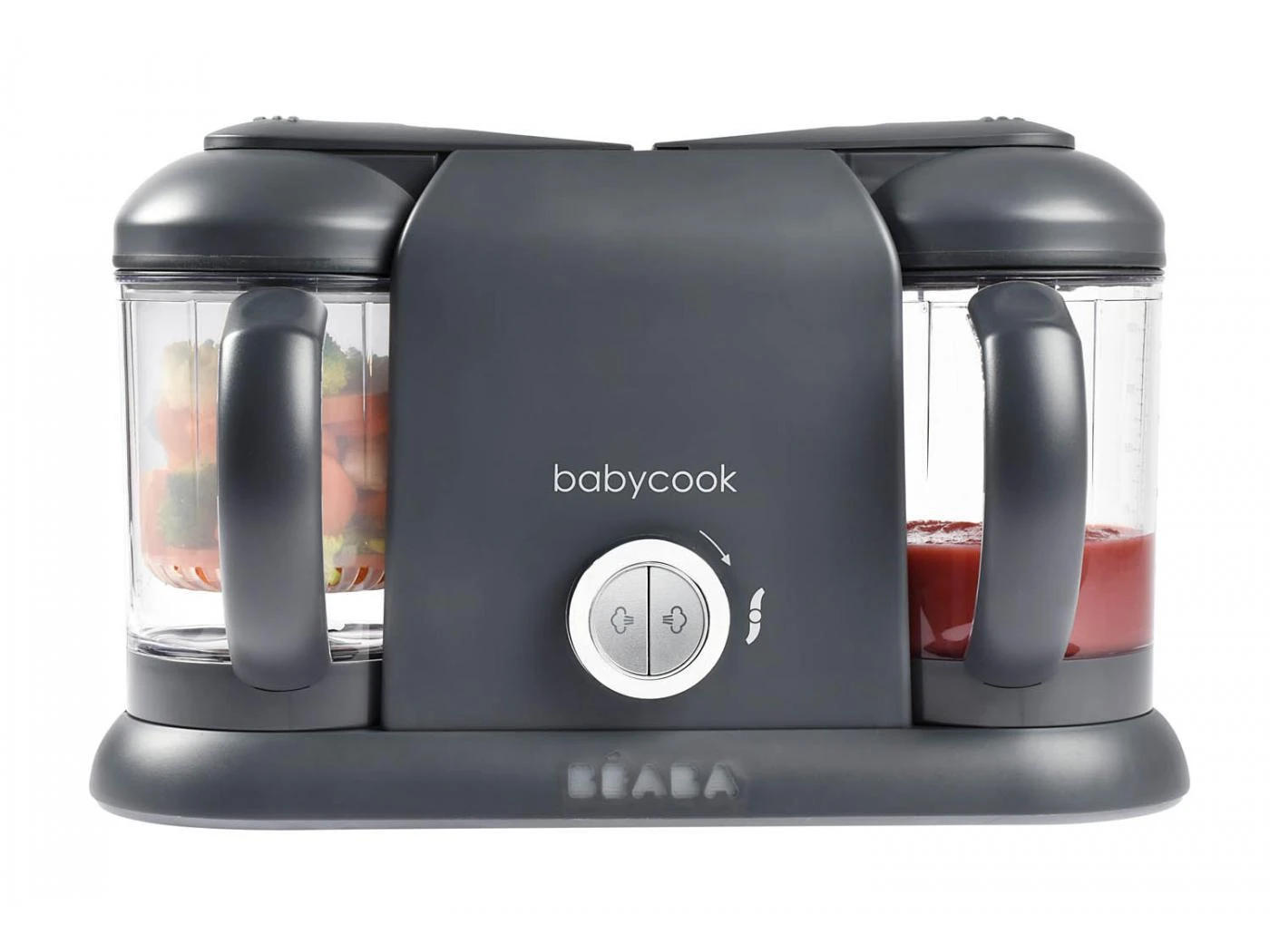 BEABA BABYCOOK PLUS TRINTUVAS-GARINTUVAS 4IN1, DARK Pilkas