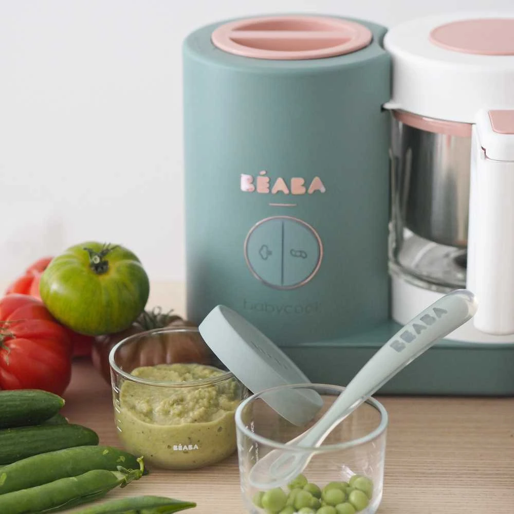Trintuvas-garintuvas Beaba Babycook Neo, žalias/baltas