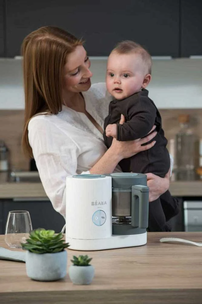 Trintuvas-garintuvas Beaba Babycook Neo, pilkas/baltas