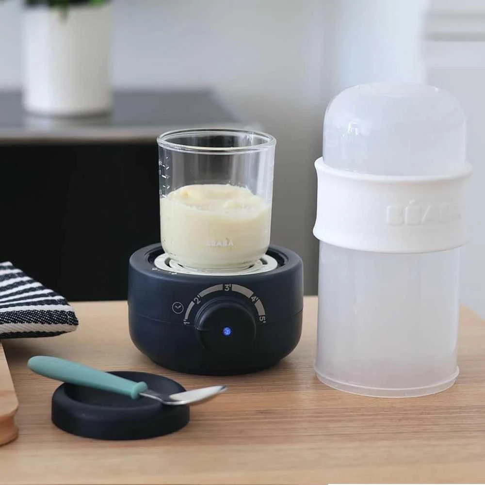 BEABA BUTELIUKŲ ŠILDYTUVAS-STERILIZATORIUS BABY MILK SECOND, NIGHT Mėlynas