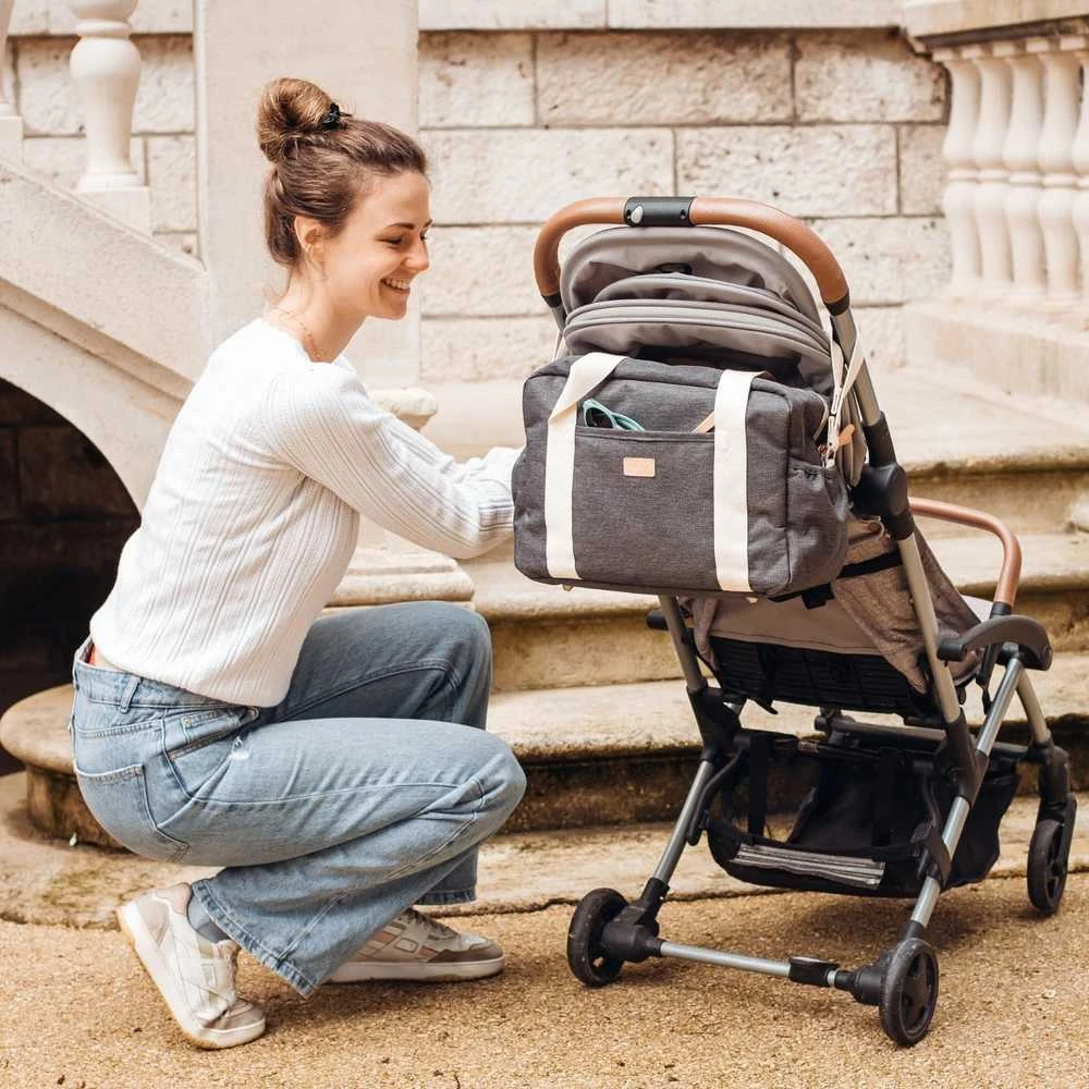 BEABA MAMOS RANKINĖ PARIS PEARL DARK HEATHER Pilkas