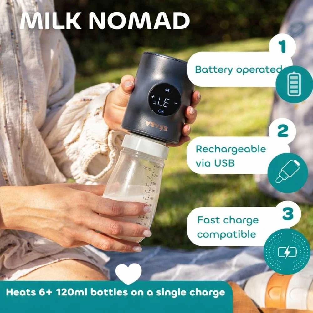 Beaba Milk Nomad šildytuvo funkcijos ir naudojimas