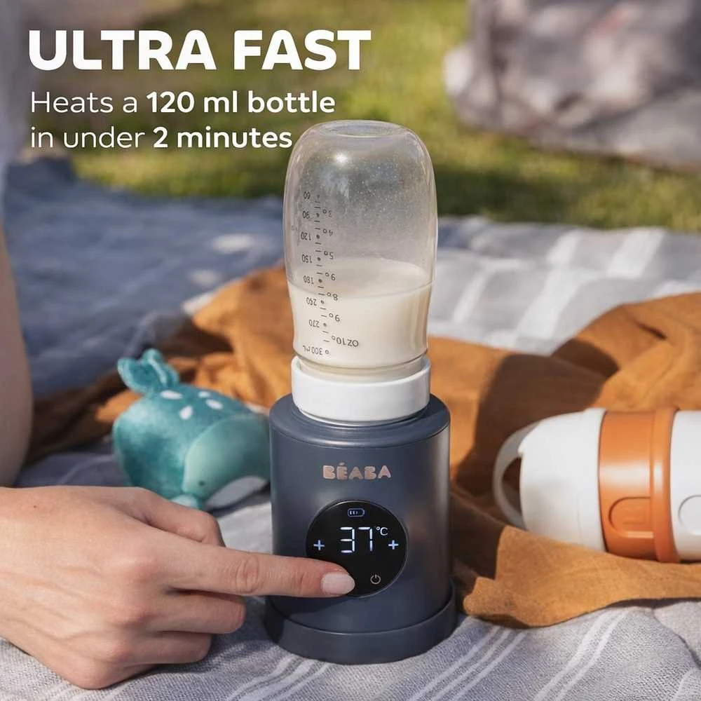 BEABA MILK NOMAD ĮKRAUNAMAS MOBILUS BUTELIUKŲ ŠILDYTUVAS, NIGHT Mėlynas