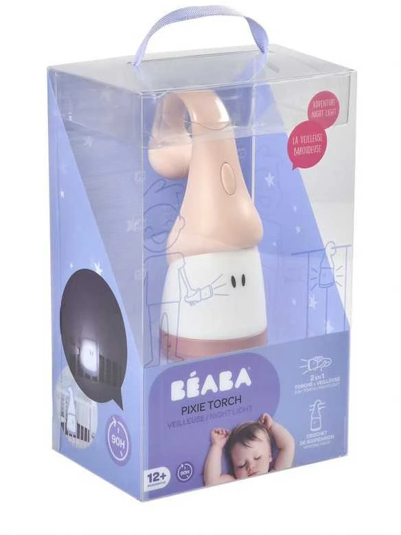 BEABA NAKTINĖ BELAIDĖ LEMPA ŽIBINTAS, ROŽINĖ