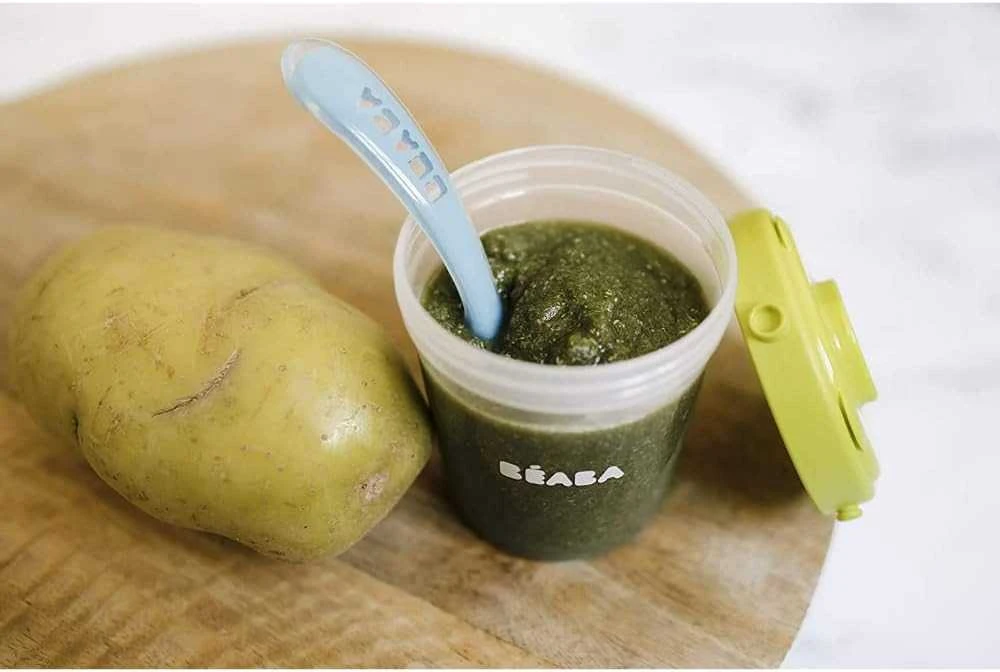 BEABA PRADINIO MAITINIMO SILIKONINIS ŠAUKŠTELIS 4+ MĖN., PEBBLE