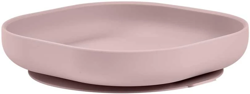 BEABA SILIKONINĖ DUGNU PRILIMPANTI LĖKŠTĖ, COTTON CANDY