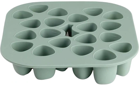 BEABA SILIKONINIS KŪDIKIO MAISTO KONTEINERIS MULTIPORTIONS (20X35 ML) SAGE Žalias