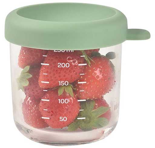BEABA STIKLINIS INDELIS SU DANGTELIU, SAGE Žalias, 250 ML