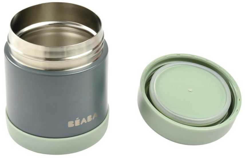 Beaba thermo maisto indelis, 300 ml, spalva: žalia/pilka