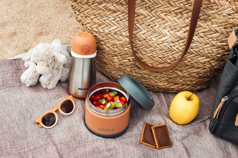 BEABA THERMO MAISTO INDELIS 500 ML MINERAL Pilkas/TERRACOTTA