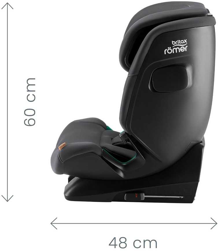 Britax Römer automobilinė kėdutė Advansafix 2 Z-Line i-Size 76–150 cm, vidurnakčio pilka