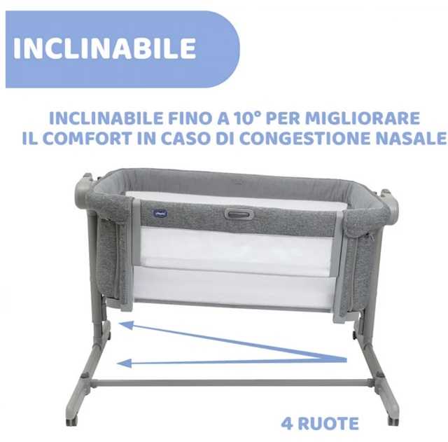 Chicco „Next2Me Magic Evo Dark Pilkas“ lovos prailginimas