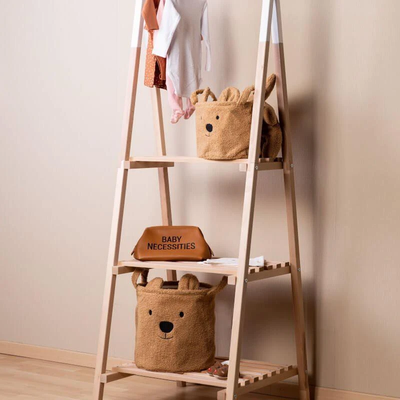 CHILDHOME DAIKTŲ IR ŽAISLŲ LAIKYMO 3 VNT. KREPŠIŲ RINKINYS TEDDY, BEIGE