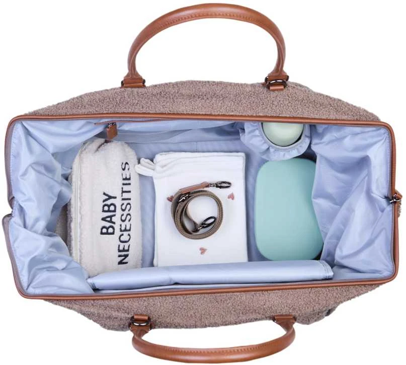 CHILDHOME DIDELIS MAMOS REIKMENŲ KREPŠYS MOMMY BAG, TEDDY SOFT BROWN