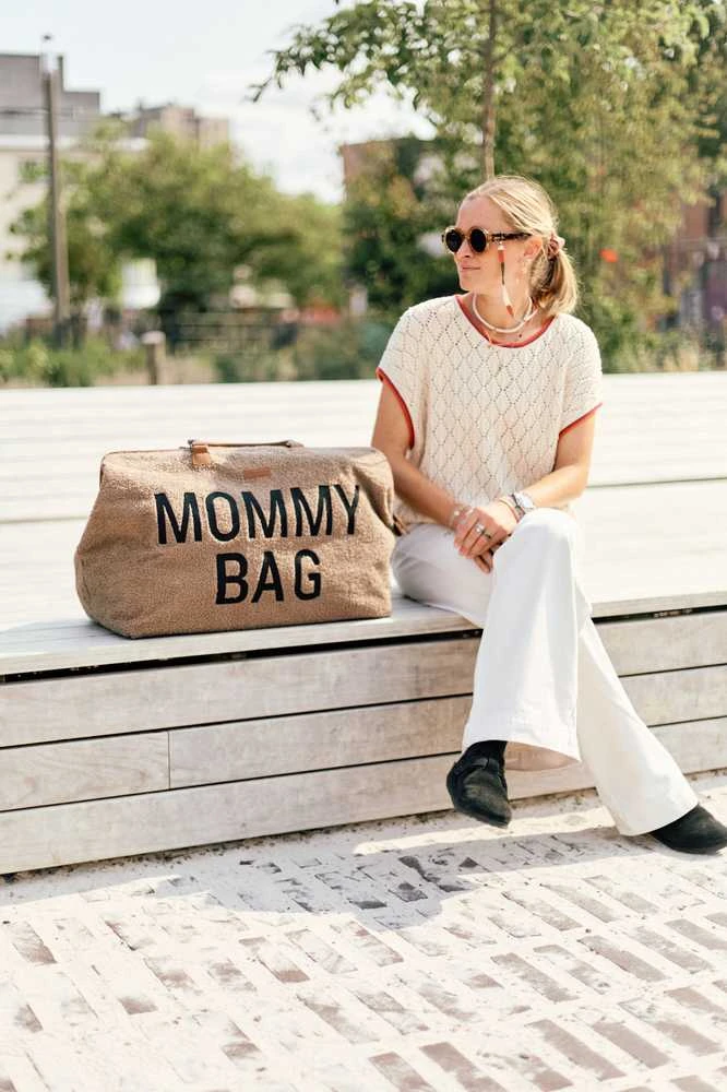 CHILDHOME DIDELIS MAMOS REIKMENŲ KREPŠYS MOMMY BAG, TEDDY SOFT BROWN