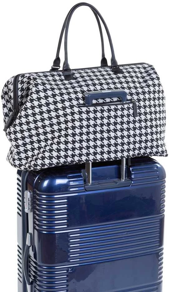 CHILDHOME DIDELIS MAMOS REIKMENŲ KREPŠYS MOMMY BAG, PIED DE POULE, Juodas