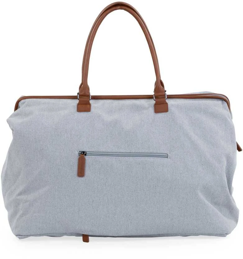 CHILDHOME DIDELIS MAMOS REIKMENŲ KREPŠYS MOMMY BAG, CANVAS - Pilkas