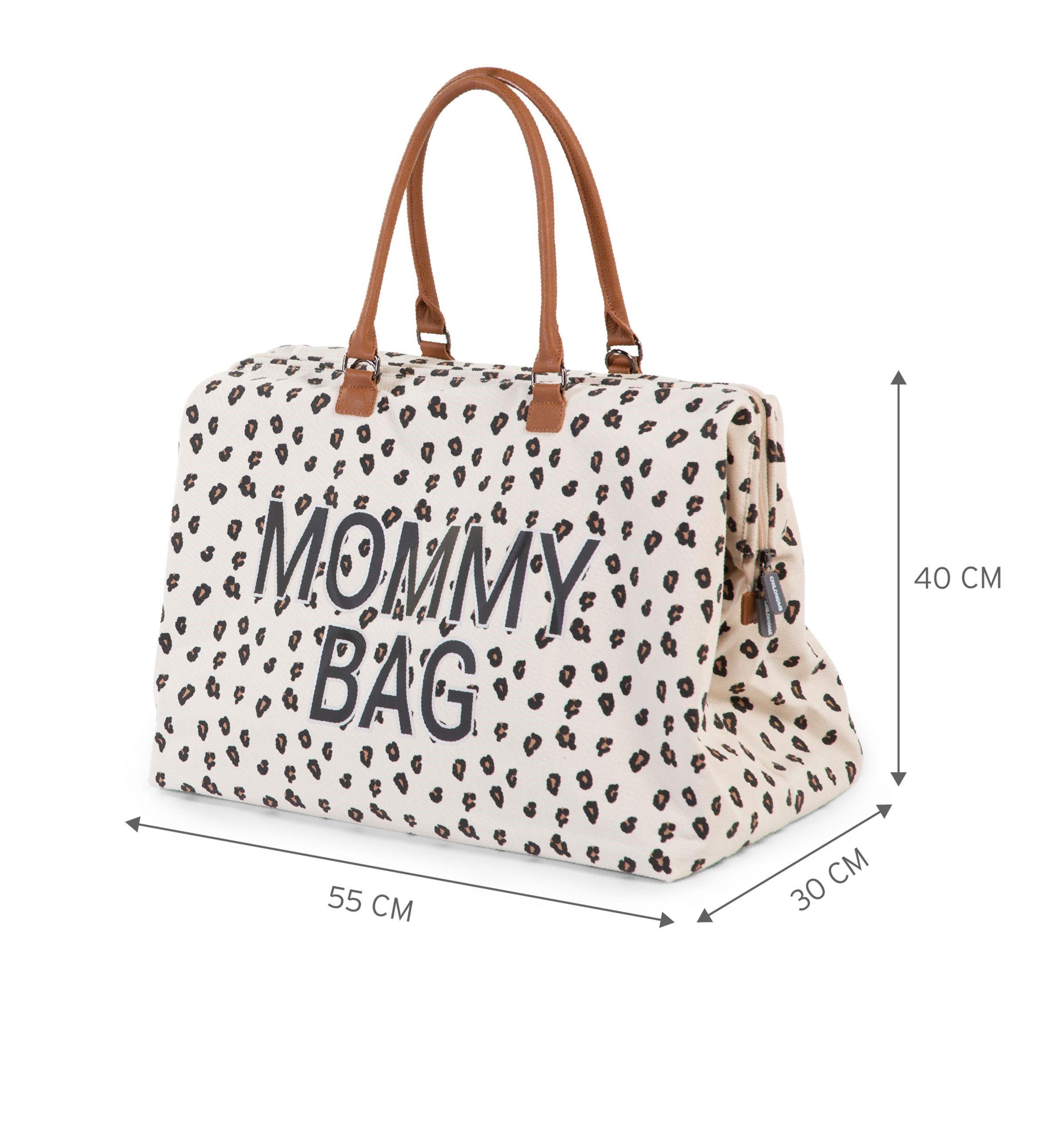 CHILDHOME DIDELIS MAMOS REIKMENŲ KREPŠYS MOMMY BAG, LEOPARD