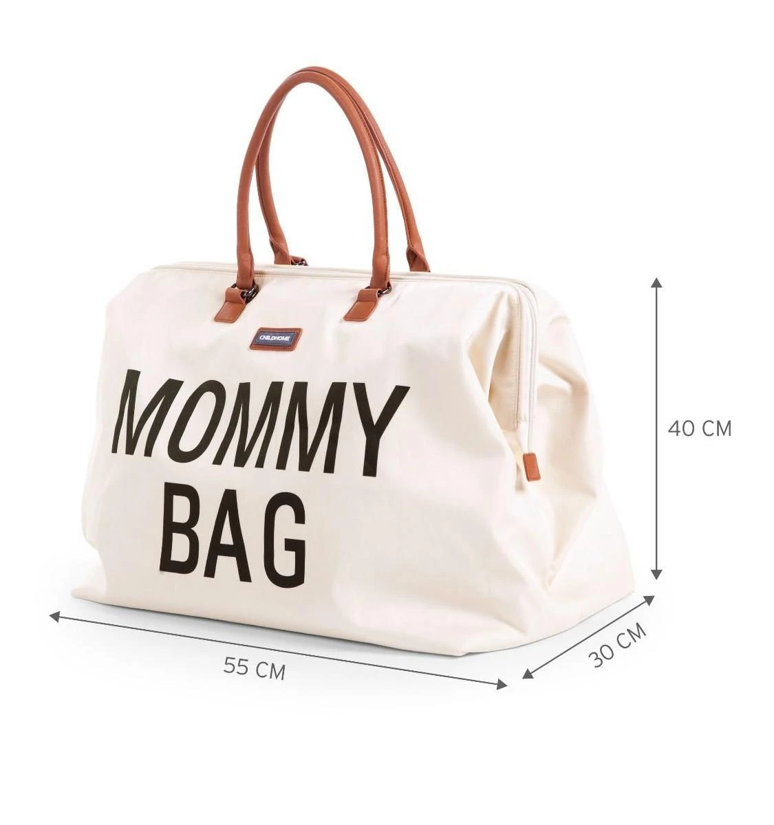Laikrodis CHILDHOME DIDELIS MAMOS REIKMENŲ KREPŠYS MOMMY BAG, OFF Baltas Juodas