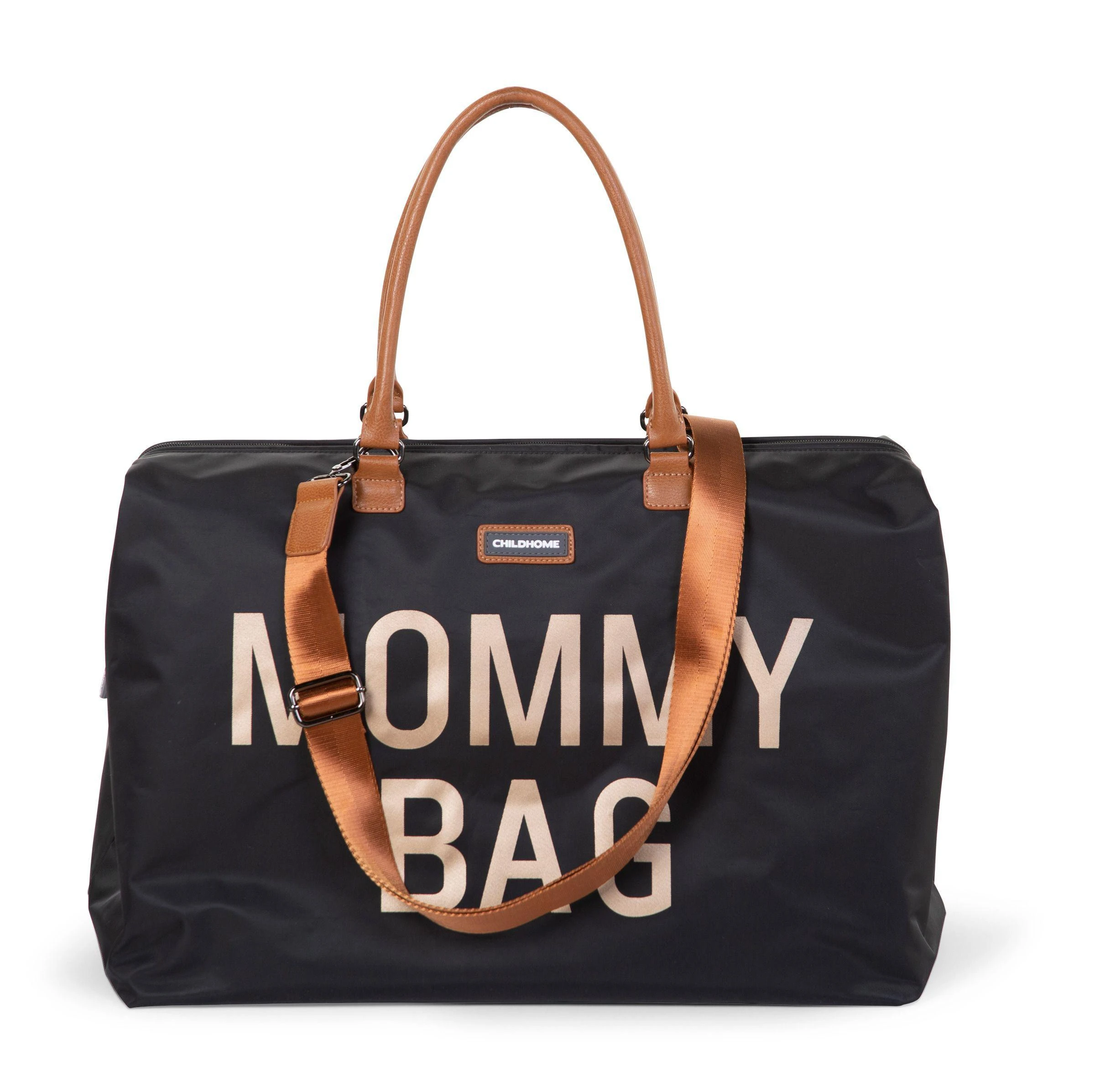 CHILDHOME DIDELIS MAMOS REIKMENŲ KREPŠYS MOMMY BAG, Juodas GOLD
