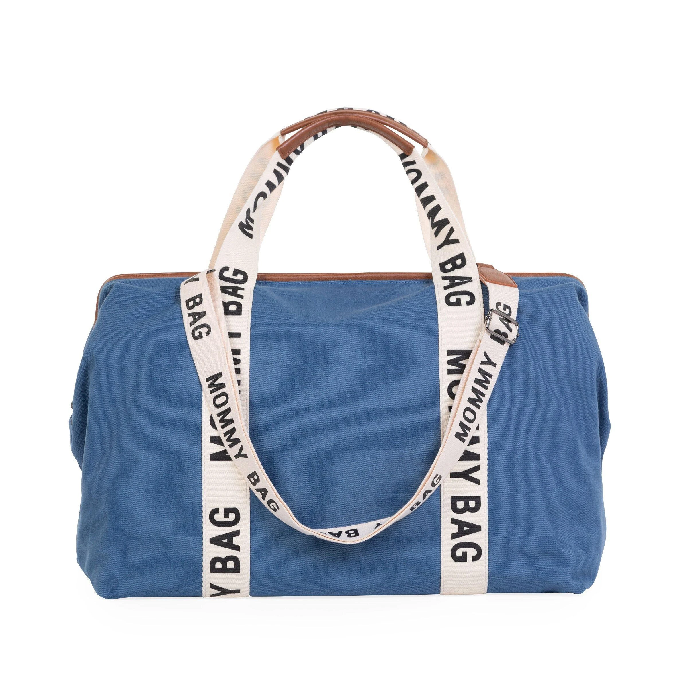 CHILDHOME DIDELIS MAMOS REIKMENŲ KREPŠYS MOMMY BAG SIGNATURE, CANVAS – INDIGO