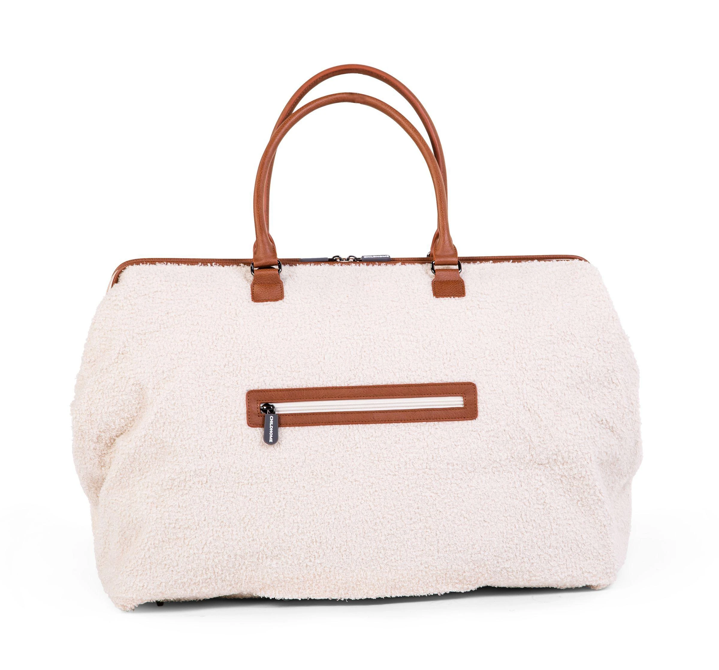 CHILDHOME DIDELIS MAMOS REIKMENŲ KREPŠYS MOMMY BAG, TEDDY OFF Baltas