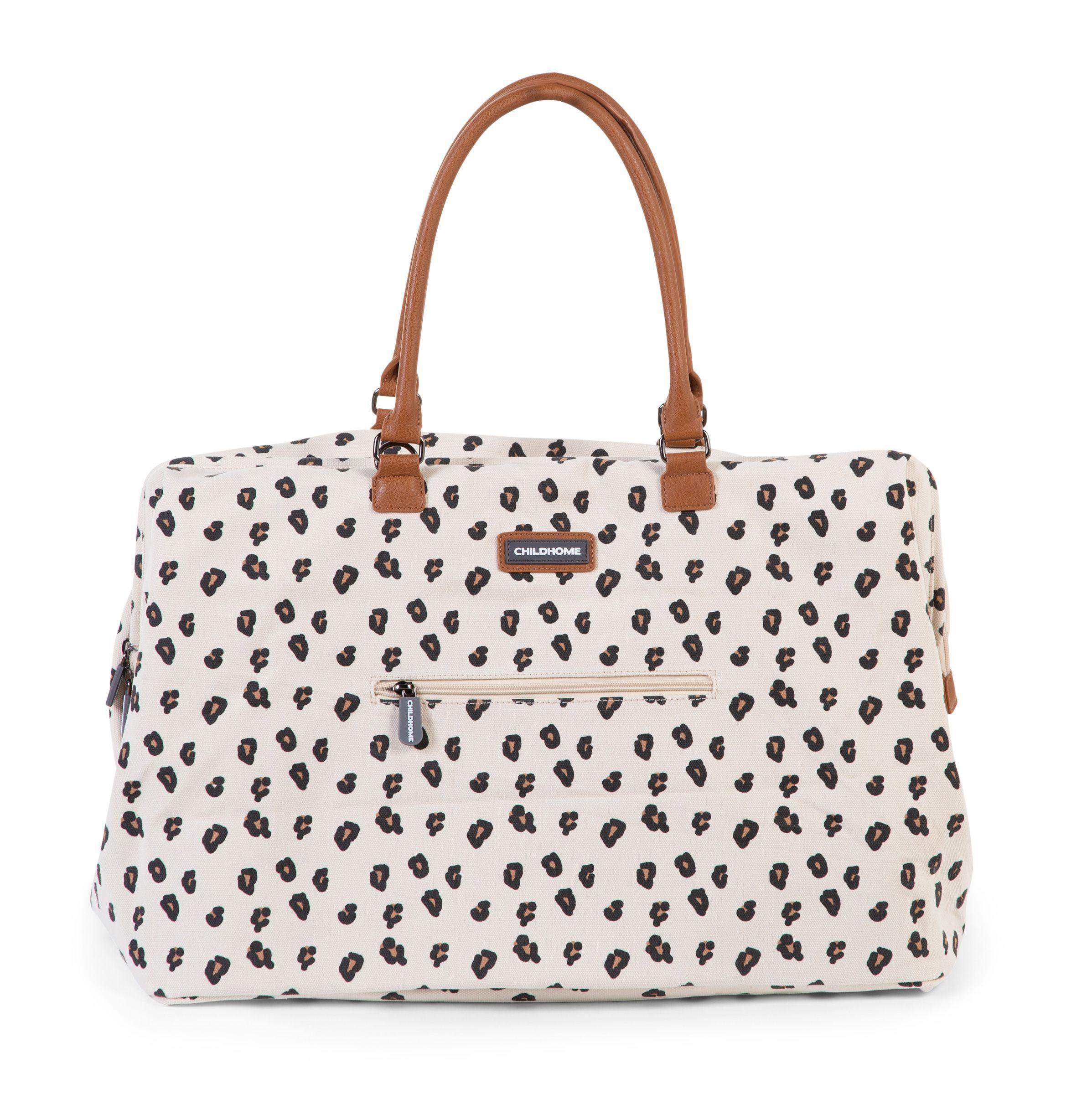 CHILDHOME DIDELIS MAMOS REIKMENŲ KREPŠYS MOMMY BAG, LEOPARD
