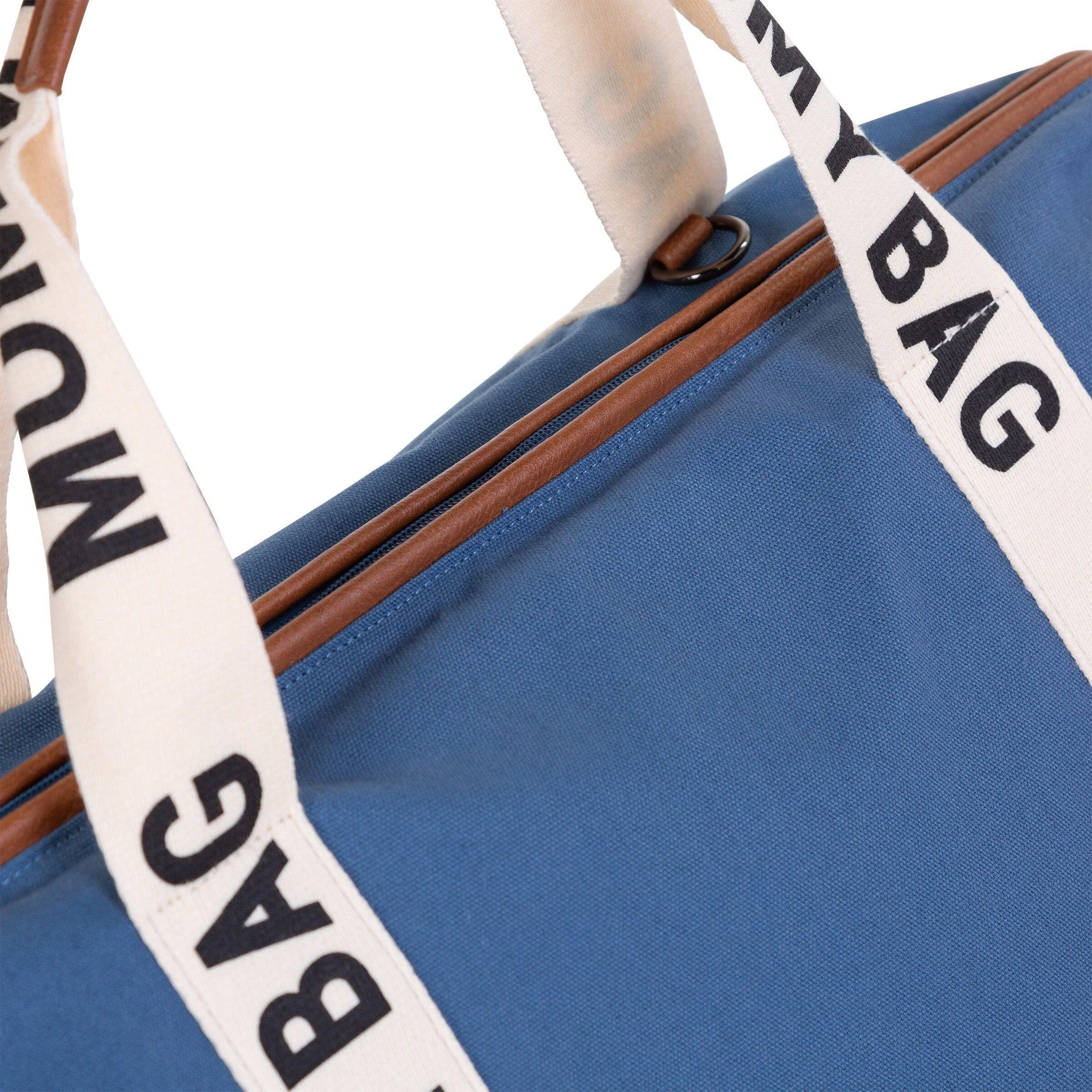 CHILDHOME DIDELIS MAMOS REIKMENŲ KREPŠYS MOMMY BAG SIGNATURE, CANVAS – INDIGO