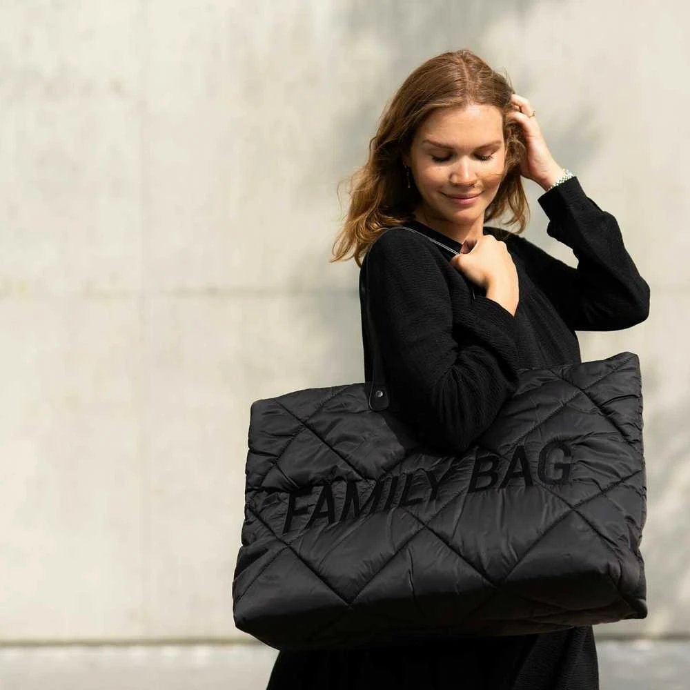 CHILDHOME FAMILY BAG KREPŠYS, PUFFERED BALCK