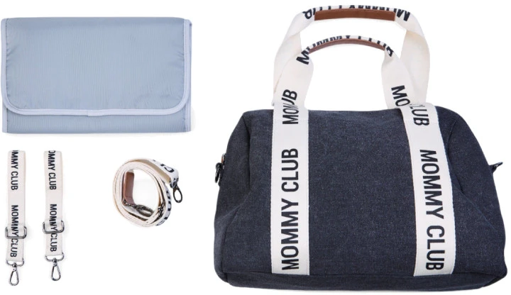 CHILDHOME MOMMY CLUB MAMOS KREPŠYS, SIGNATURE CANVAS Juodas