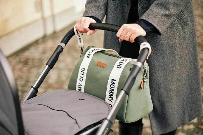 CHILDHOME MOMMY CLUB MAMOS KREPŠYS, SIGNATURE CANVAS Žalias