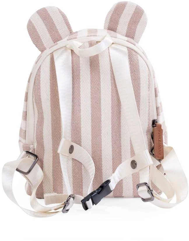 CHILDHOME VAIKIŠKA KUPRINĖ MY FIRST BAG, STRIPES NUDE/TERRACOTTA