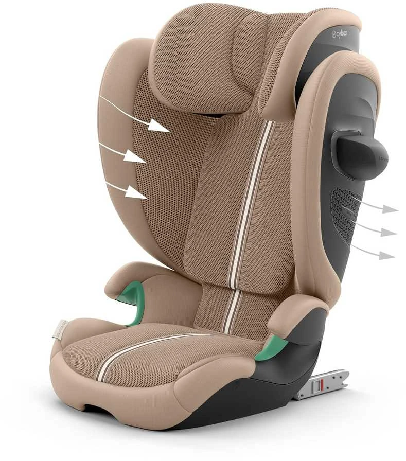 CYBEX SOLUTION PLUS G2 I-FIX AUTOMOBILINĖ KĖDĖ 15-36 KG., ALMOND BEIGE